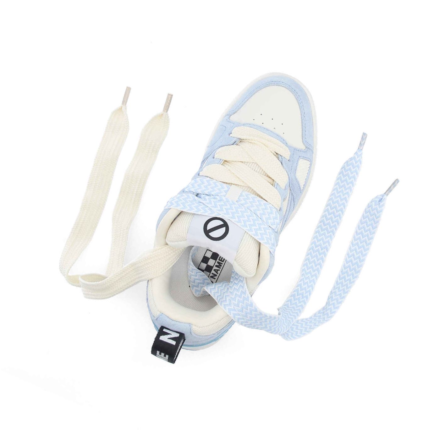 NOLLIE SNEAKER W - SUEDE/MESH/NAPP - BLUE/OFF WHITE